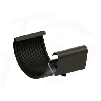 Łącznik rynny stalowy ⌀ 150 firmy KROP kolor ciemny brąz